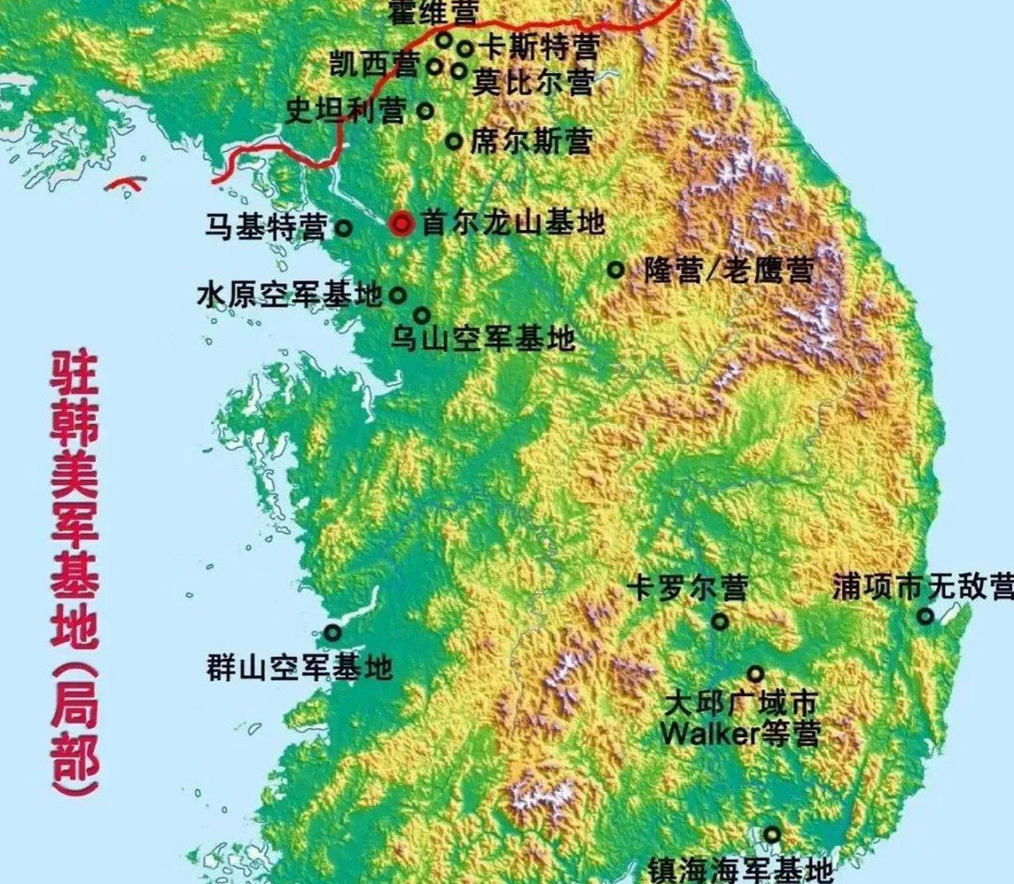 驻韩美军基地规模 美国在韩驻军现状